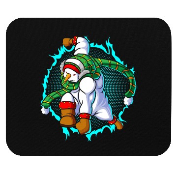Discover The Snowman Is Ready For Attack Mouse Pads