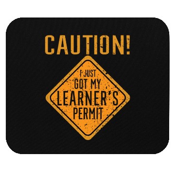 Discover I just got my learner's permit funny girl driver Mouse Pads