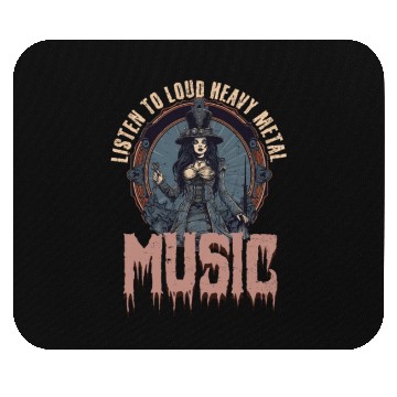 Discover Rock Music Listen Loud Heavy Metal Music Mouse Pads