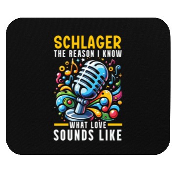 Discover German Schlager Singer Germany Music Lover Mouse Pads
