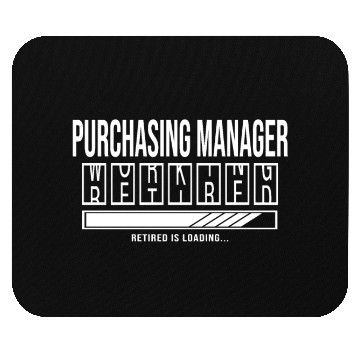 Discover Retirement gift idea Retired Purchasing-Manager Mouse Pads