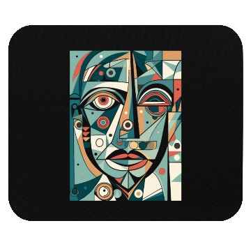 Discover Modern Art Face Design Mouse Pads