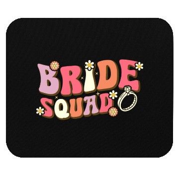 Discover Bride Squad Groovy Bridal Party Bachelorette Party Mouse Pads
