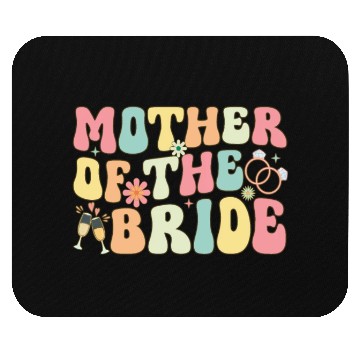 Discover Mother Of The Bride Groovy Bridal Party Mom Mouse Pads
