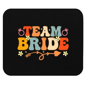 Discover Team Bride Groovy Bridal Party Bachelorette Party Mouse Pads