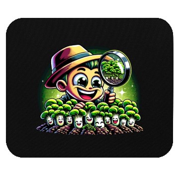 Discover Vegan Agriculture Growing Sprouts Vegetables Mouse Pads