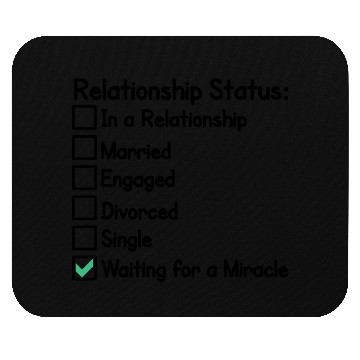 Discover relationship status funny typography quote design Mouse Pads