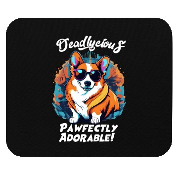 Discover Corgi Dog Pawfectly Adorable Mouse Pads