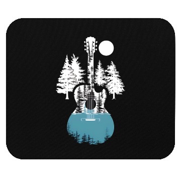 Discover Nature Guitar Silhouette Mouse Pads