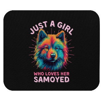 Discover Colorful Samoyed Mouse Pads