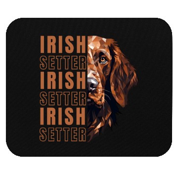 Discover Irish Setter geometric style Mouse Pads