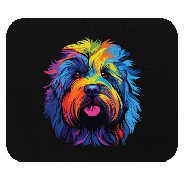 Discover Watercolor Colorful Puli Mouse Pads