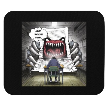 Discover Test Anxiety Student vs Exam Monster Exam Struggle Mouse Pads