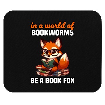 Discover Cute Bookworm For Librarian Assistant Book Lover Mouse Pads
