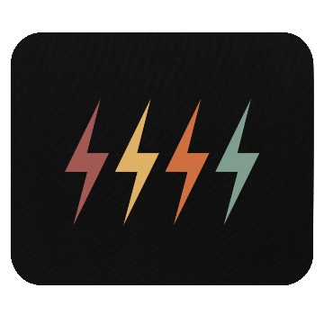 Discover retro vintage colourful lightning Bolt Mouse Pads