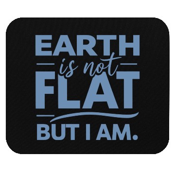 Discover Flat Earth Satire Ironic Jokes Mouse Pads