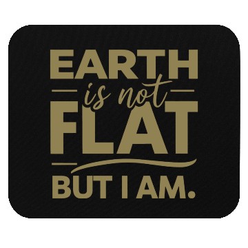 Discover Flat Earth Satire Ironic Jokes Mouse Pads
