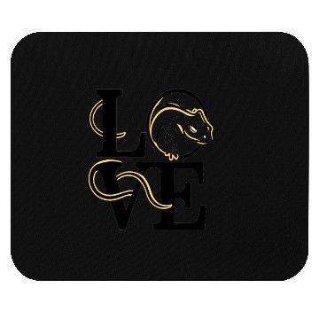 Discover Love Crested Gecko Lizard Design Mouse Pads