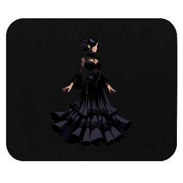 Discover Gothic Elegance in Flamenco dance Mouse Pads