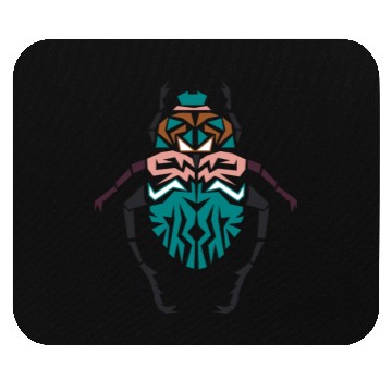 Discover Unique Beetle Insect Vector Colorful Shape Mouse Pads