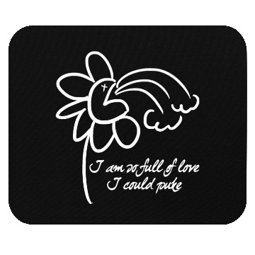Discover Valentine's Day Puking Flower Mouse Pads