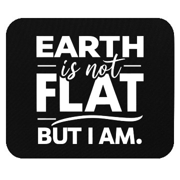 Discover Flat Earth Satire Ironic Jokes Mouse Pads