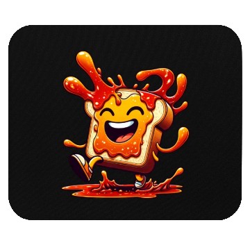 Discover Jam Toast Delicious Breakfast Mouse Pads