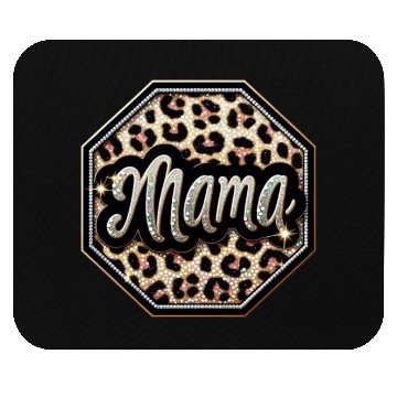 Discover Mama Leopard-Patch Boutique Chic by TrendLaunch Mouse Pads