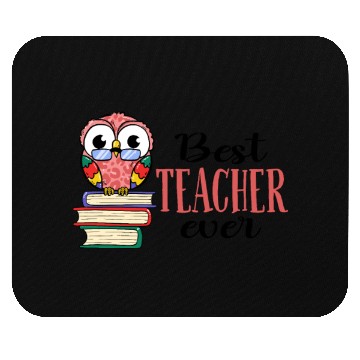 Discover Best Teacher Ever Owl Books Teaching Mouse Pads