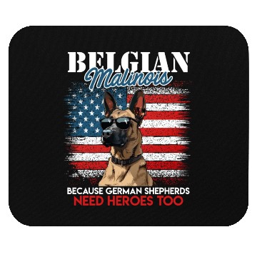 Discover USA BELGIAN MALINOIS STEARING UP American Mouse Pads