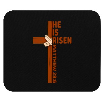 Discover He Is Risen Matthew 28:6 Christian Easter Jesus Mouse Pads