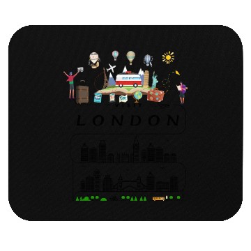 Discover Unique Visit London England Travel Guide City Map Mouse Pads