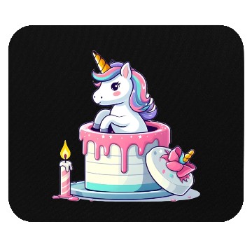 Discover Unicorn Cake Surprise Mouse Pads