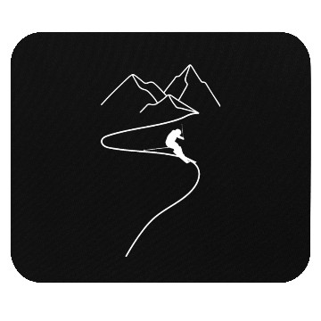 Discover Skiing Mountains Winter sports Nature Mouse Pads