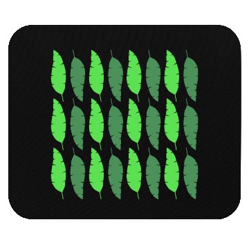 Discover Banana Exotic Green Leaves Pattern Mouse Pads