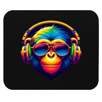 Discover DJ Groove Monkey Mouse Pads