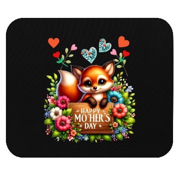 Discover Happy Mothers Day Baby Fox Mouse Pads
