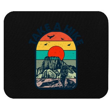 Discover Take a Hike Mouse Pads