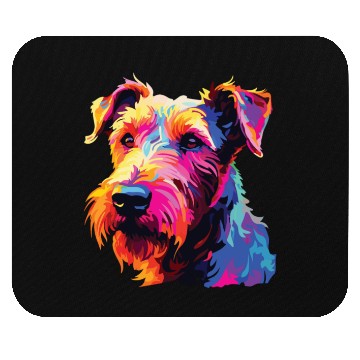 Discover Watercolor Colorful Irish Terrier Mouse Pads
