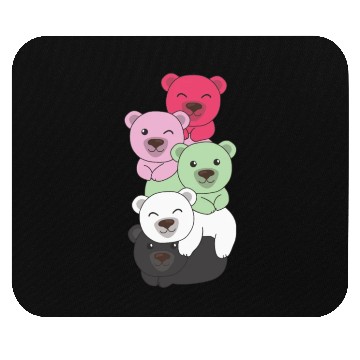 Discover Recipromantic Flag Pride Lgbtq Cute Bear Mouse Pads