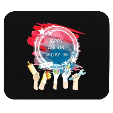 Discover Labor Day Celebration Artwork Mouse Pads