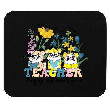 Discover Wildflower Teacher Mouse Pads, Groovy Hamster Educator