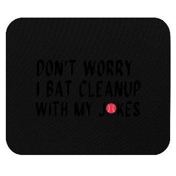 Discover Funny Baseball Pun Mouse Pads