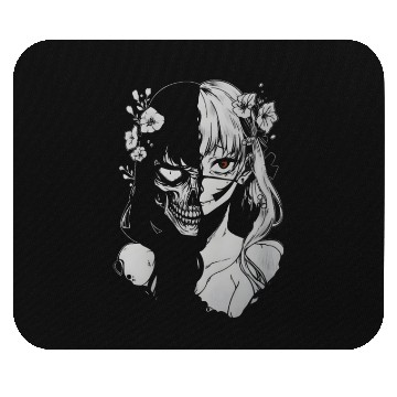 Discover anime skull girl horror Mouse Pads
