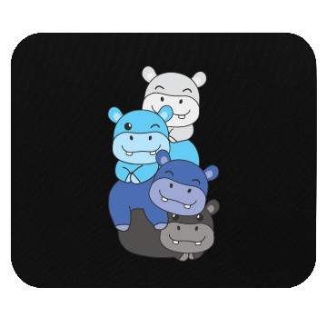 Discover Transmasc Flag Pride Lgbtq Cute Hippo Mouse Pads