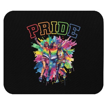Discover Rainbow Connection Embrace ,Happy Pride Mouse Pads