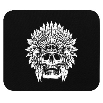 Discover Indigenous Native American Skull Head Mouse Pads