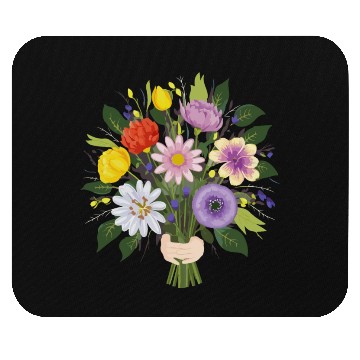 Discover Garden Flower Bouquet Mouse Pads