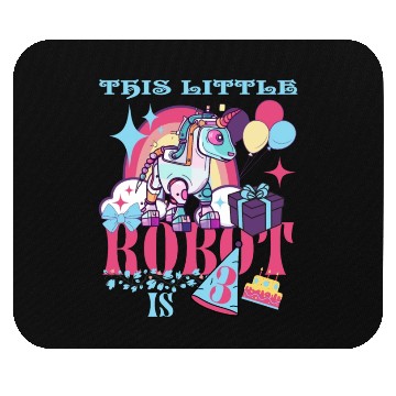 Discover This Little Robot Is 3 Funny Unicorn Robotics Mouse Pads