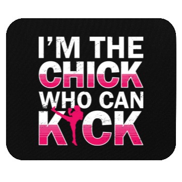 Discover Kickboxing Funny Kickboxer Girl Mouse Pads